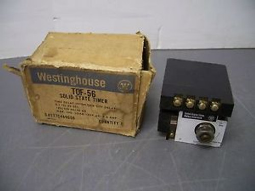 WESTINGHOUSE SOLID STATE TIMER CAT#TOF-56 0.1-30S 132V 0.6A New