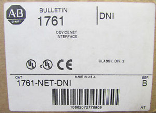 ALLEN BRADLEY DeviceNet Interface 1761 NET DNI
