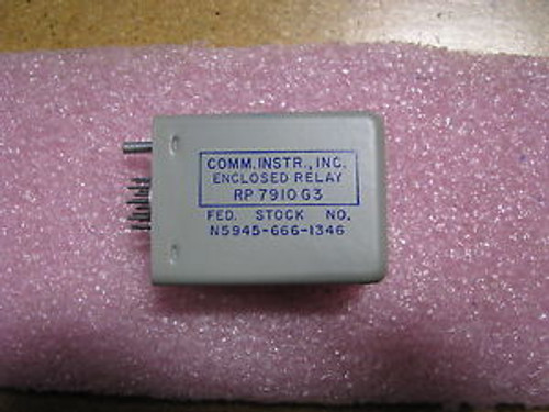COMMUNICATION INSTRUMENTS RELAY # RP7910G3 NSN: 5945-00-666-1346
