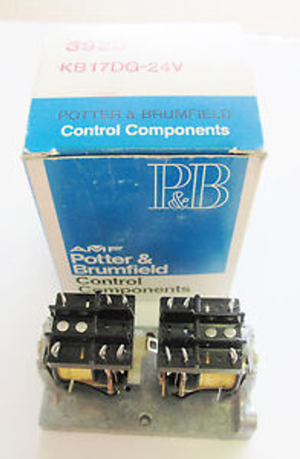 Tyco Potter & Brumfield KB17DG-24,10A,  24VDC, 4PDTDual Coil Latching Relay NEW