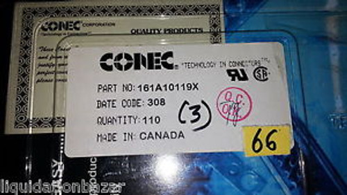 New CONEC 161A10119X D-Sub Standard Connectors PACK OF 110 EACH