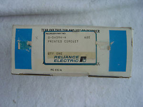 New  Reliance PC BOARD DRIVER CARD    0-54394-4