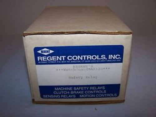 REGENT CONTROLS WATCHGUARDMAX120 SAFETY RELAY  NEW IN BOX