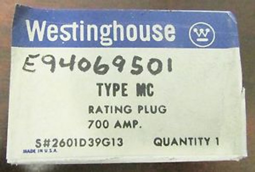 WESTINGHOUSE 8MC700 MC Breaker Rating Plug 700 Amp 2601D39G13