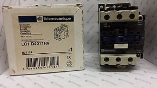 Telemecanique LC1D4011R6 Contactor, Non-Reversing, 440V, 60Hz, 40A, 3-Pole