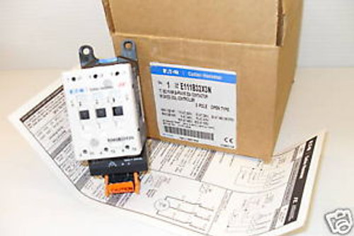 NEW EATON/CUTLER-HAMMER E111B32X3N CONTACTOR 32-Amp 24V New