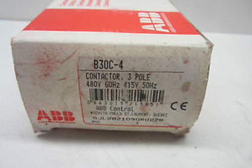 NEW ABB B30C-4 CONTACTOR B30C4