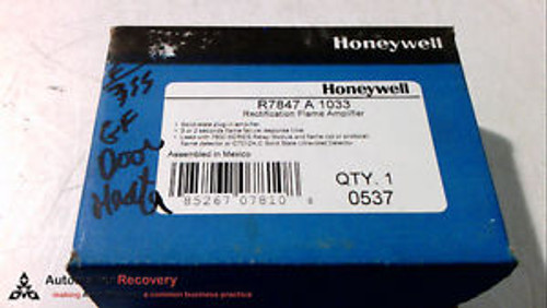 HONEYWELL R7847A-1033 RECTIFICATION FLAME AMPLIFIER MODULE 3SEC, NEW