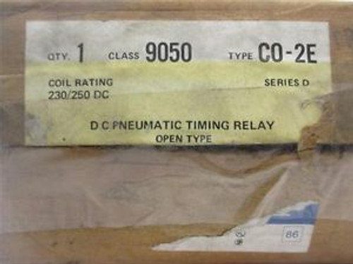 Square D 9050 C0-2E DC Pneumatic Timing Relay