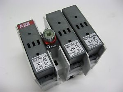ABB OS30FACC12   Disconnect Switch Class CC 30A fuses (Fuses required)
