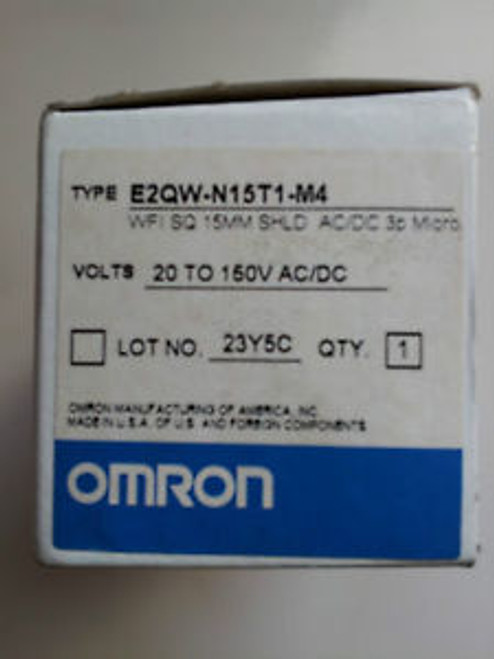 Omron Proximity Sensor Switch  (E2QW-N15T1-M4)  Inductive N/O 15mm -  NEW IN BOX