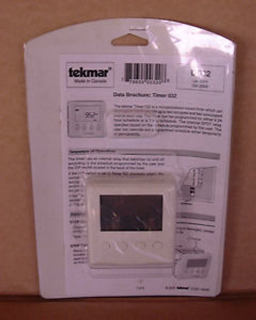 TEKMAR TIMER D032 MICROPROCESSOR FOR 24 HOUR OR 7DAY