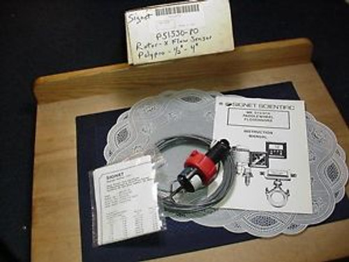 Signet Scientific P51530-P0 Paddle Wheel Flow Sensor 1/2 to 4 Inch with Manual