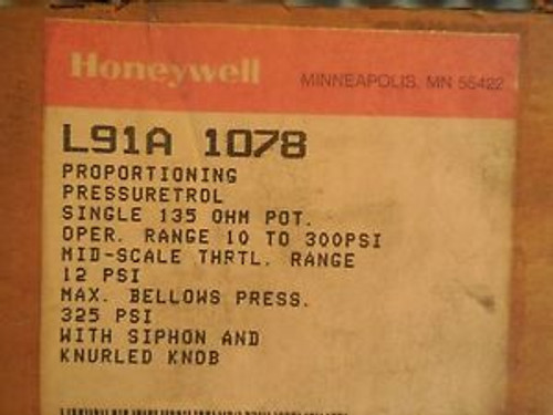 NEW HONEYWELL L91A-1078 PRESSURETROL L91A1078