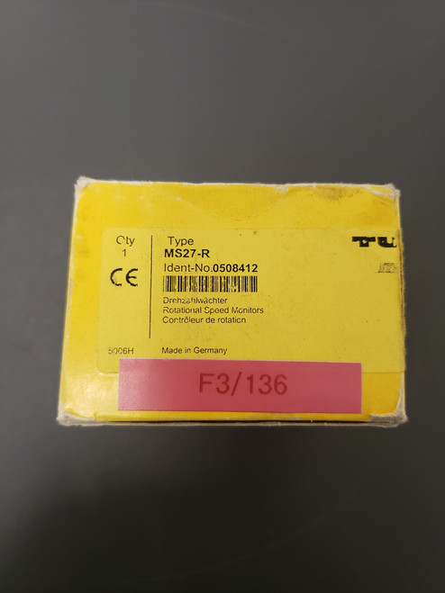 TURCK Relay MS27-R Rotational Speed Monitor