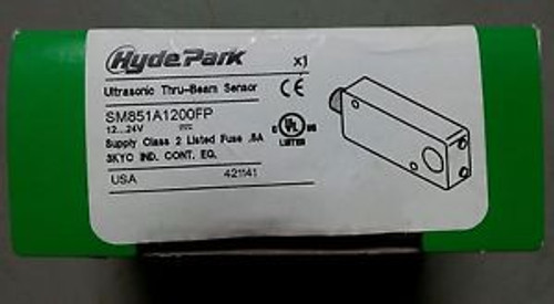 New HYDE PARK SM851A1200FP ultrasonic thru-beam sensor,receiver