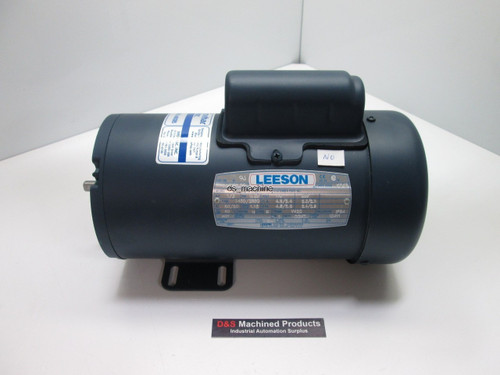 New Leeson C42C34FK3A 1-Phase Motor, 3450/2850 RPM, 110/220V