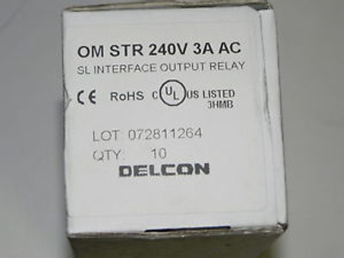 LOT OF 8 New DELCON A413188 SL INTERFACE OUTPUT RELAYS OM STR 240V 3A AC METSO