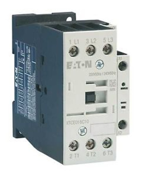 EATON XTCE018C01B Contactor, IEC, 240VAC, 3P, 18A