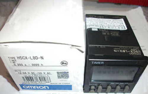 Omron Digital Timer H5CX-L8D-N 12-24VDC/24VAC New In Box