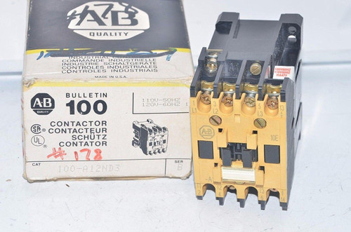 ALLEN BRADLEY 100-A12ND3 New Surplus 100A12ND3