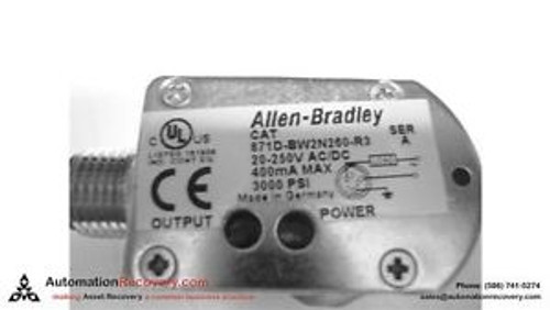 ALLEN BRADLEY 871D-BW2N260-R3 SERIES A CYLINDER POSITION/PROXIMITY, NEW