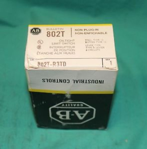 Allen Bradley 802T-R3TD Oiltight Limit Switch Ser.1 NEW