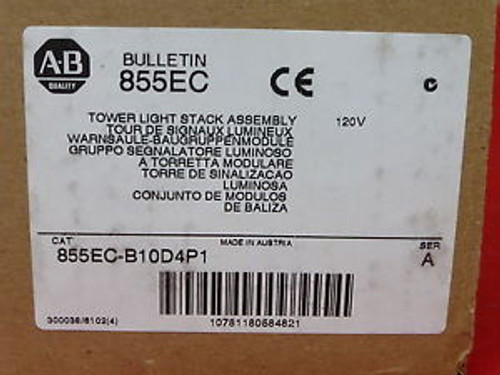 ALLEN BRADLEY 855E-B10SA3, 855E-BCB, 855E-10DN4, 855EC-B10D4P1 New (3G4)