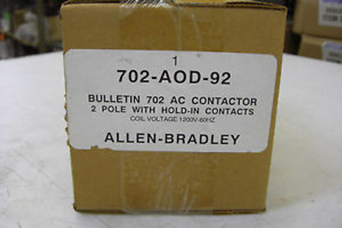 New Allen Bradley 702-AOD-92 Contactor 20AMP  3 Pole