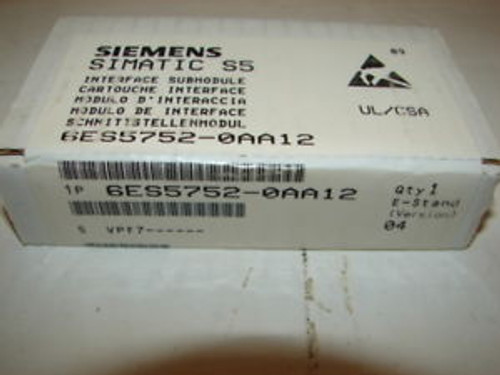 SIEMENS 6ES5-752-0AA12/6ES57-52-0AA12/6ES5752-0AA12/6ES57520AA12 INTRFCENew-FS