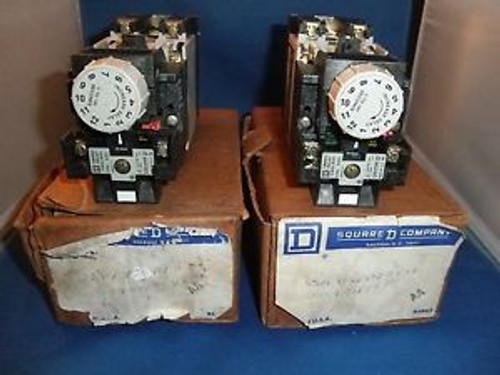 2 New Square D AC Control Relay w/ Delay Timer Type X X020XTE2V02 Class 8501