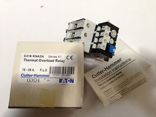 EATON CUTLER HAMMER C316KNA3A THERMAL OVERLOAD RELAY Ser.A1 18-25A+FREE FAST SIP