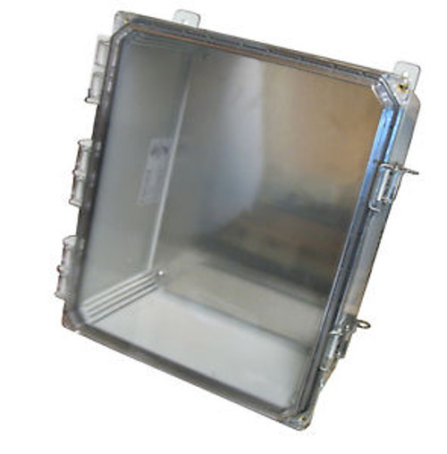 Electrical Enclosure NEMA 4X Polycarbonate Clear Hinge 16x14x7 Outdoor Sub Panel