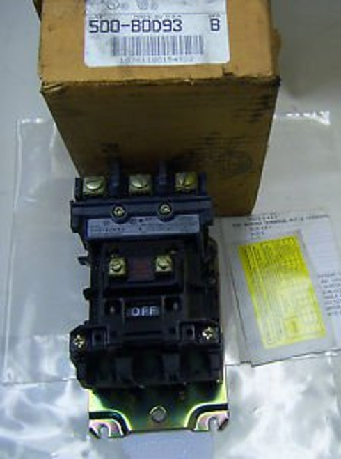 (7555) Allen Bradley Contactor Sz 1 500-BOD93