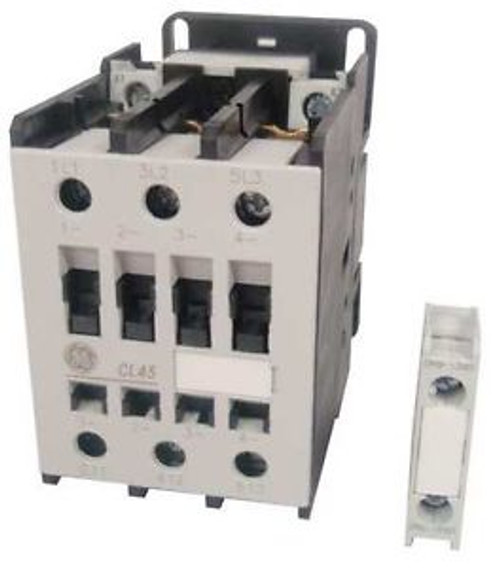 GENERAL ELECTRIC CL45A310ML IEC Contactor,NonRev,208VAC,34A,3P,1NO