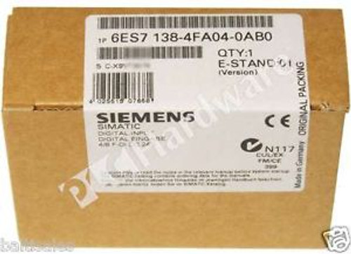 New Sealed Siemens 6ES7138-4FA04-0AB0  6ES7 138-4FA04-0AB0 SIMATIC Input Qty