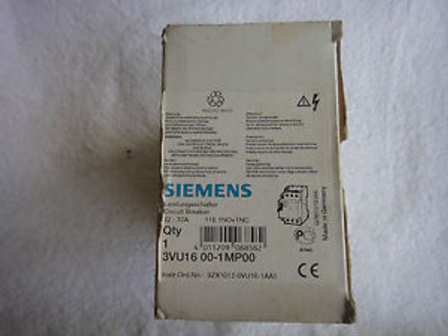 New Siemens Circuit Breaker 22-32A     3VU1600-1MP00