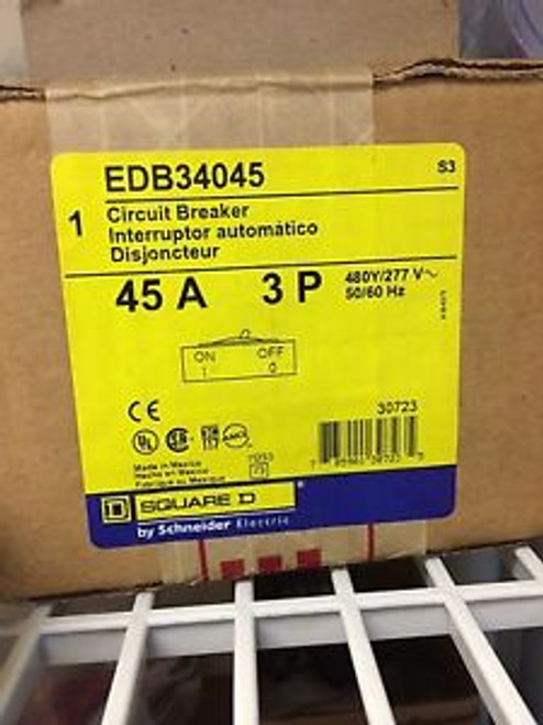 NEW SEALED BOX -  SQUARE D EDB34045 Circuit Breaker