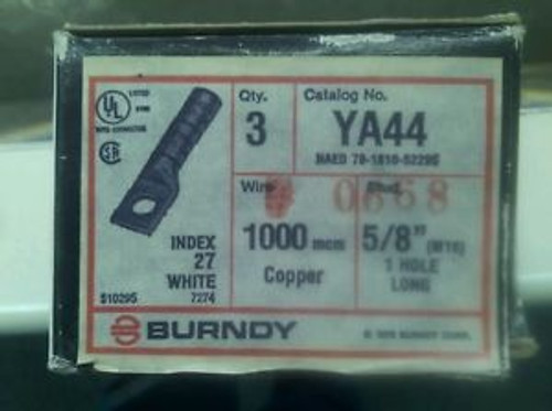 BURNDY   YA44 1000 MCM LUGS BOX OF 3
