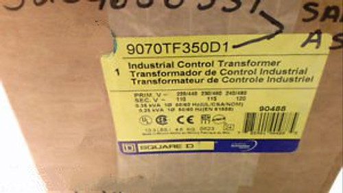 SQUARE D 9070-TF350D1 TRANSFORMER CONTROL 350VA 240/480V-120V, NEW