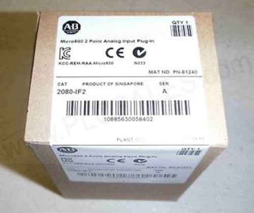 Allen Bradley 2080-IF2 |  Mico 800 Analog Input Module - Mfg 2014  NewFS