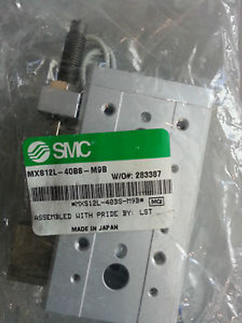 NEW SMC MXS12L-40BS-M9B WITH CYLINDER SWITCHES  (RTS#0235.75)