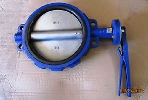 12 INCH S.F. BUTTERFLY VALVE, 285 PSI, 316SS DISC, ALIGNMENT HOLE, LEVER HANDLE