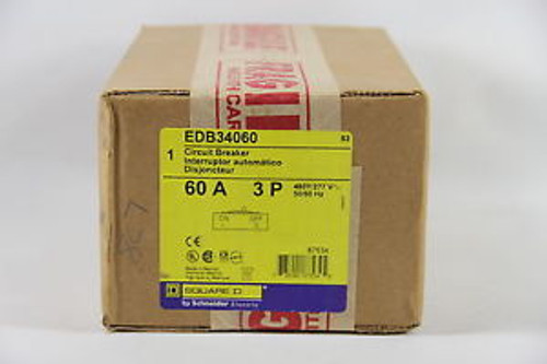 Square D EDB34060 Circuit Breaker, 30A, 3 Pole, 277/480V, SEALED