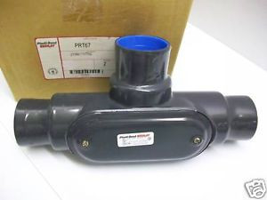 NEW ROBROY PLASTI-BOND PRT67 2 NPT T-FITTING RED-HOT BLUE OCAL NIB