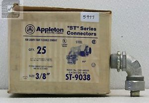 Appleton ST-9038 Liquidtight Connector (Box of 25)