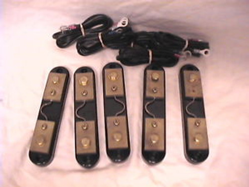 5 NEW SIMPSON PORTABLE SHUNT 5 AMP 50 MV WITH HOOKUP CABLES
