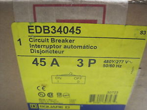 New Sealed Square D EDB34045 Circuit Breaker