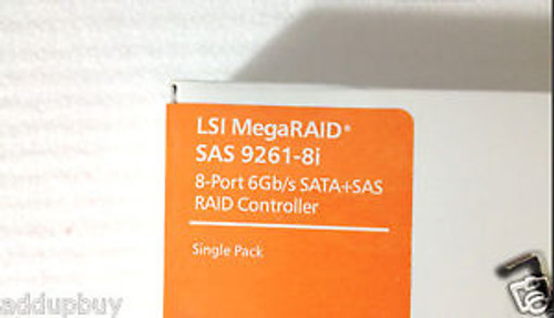New LSI MegaRAID 9261-8i 8-port PCI-E 6Gb/s SATA/SAS RAID Controller Card