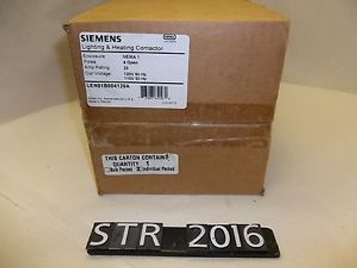 NEW Siemens LEN-1B004120A Lighting Contactor (STR2016)